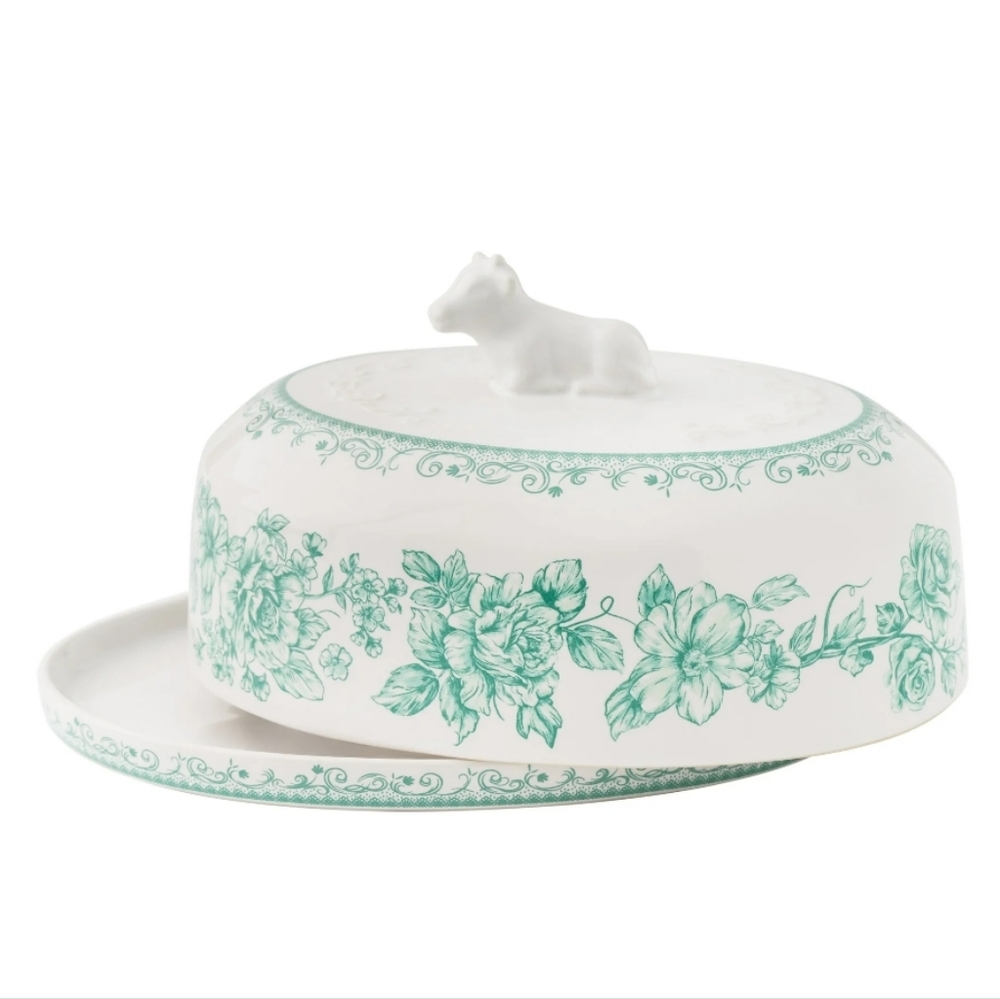 💕 New 2025 Pioneer Woman Agatha Green Butter Dish